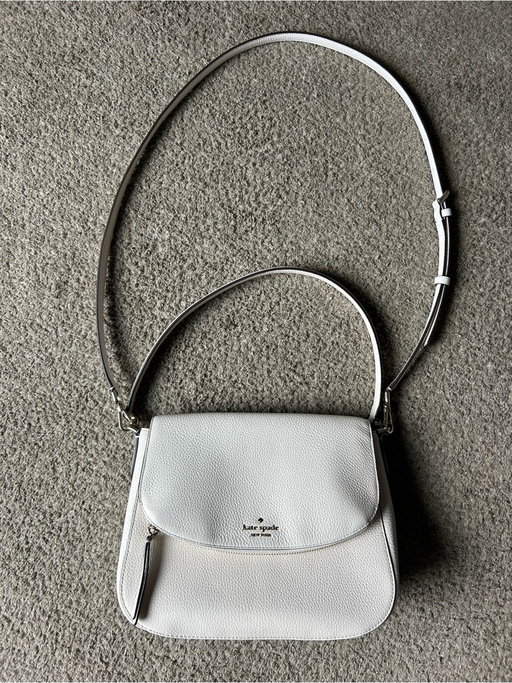 kate spade cream Leather Crossbody Bag